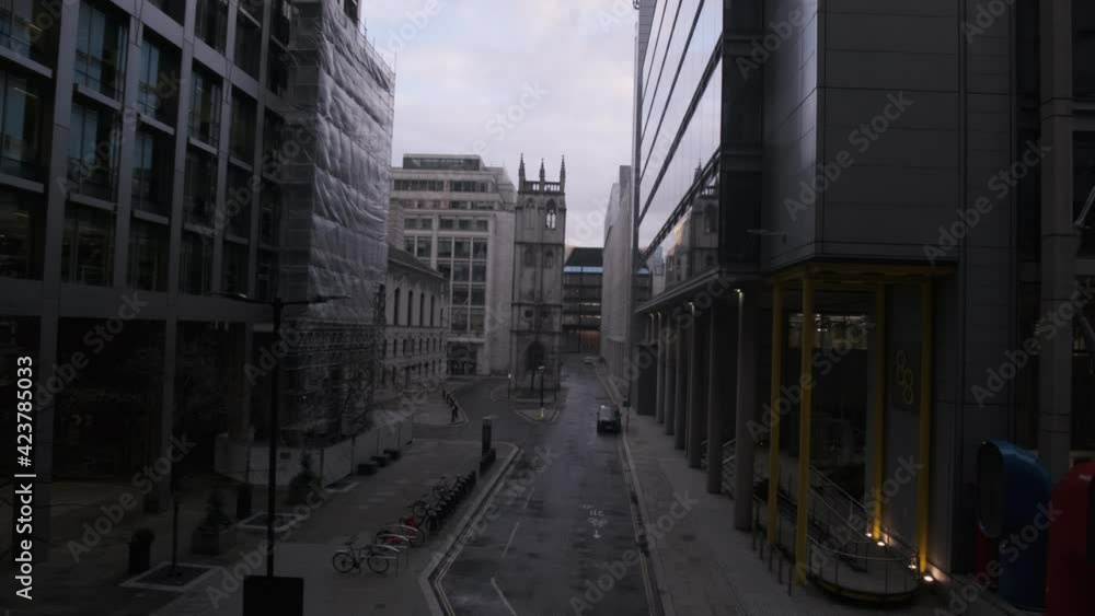 Empty Wood street City of London Empty Wood street City of London