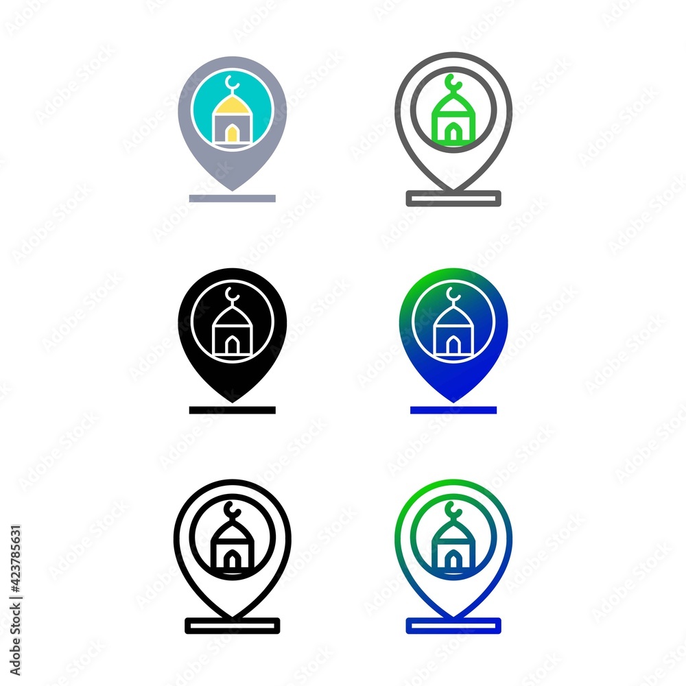 Mosque location icon Mosque location icon