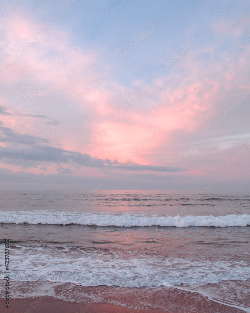 sunset on the beach