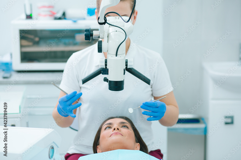 Naklejka premium Modern equipment in the dental clinic for the best treatment