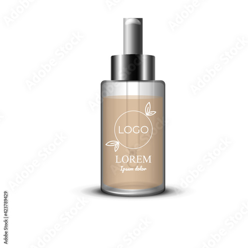 Vector cosmetic bottle 5