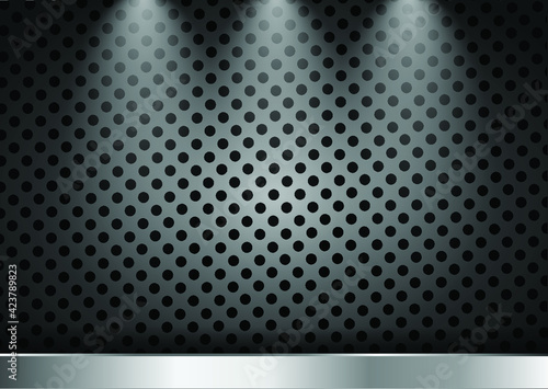 3d steel background vector