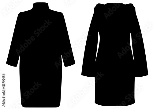 Warm womens coat in the set.