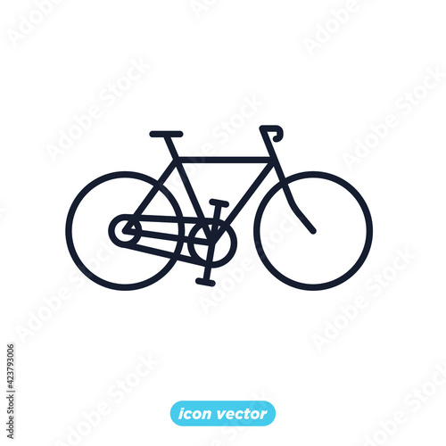 bicycle icon. hobby cycling symbol template for graphic and web design collection logo vector illustration