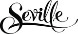 Seville - custom calligraphy text