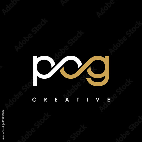 POG Letter Initial Logo Design Template Vector Illustration photo