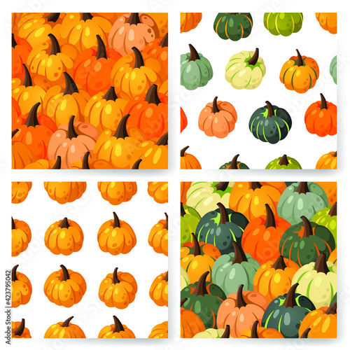 Cartoon Pumpkin Spice Season Image. Hand drawn stylish vegetable. Vector drawing fresh organic food. Summer illustration vegan ingrediens for smoothies or Pie