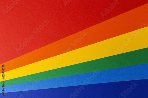 LGBT colorful background seen from above