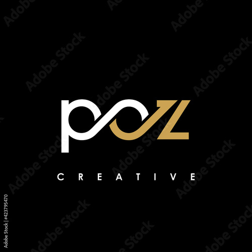 POZ Letter Initial Logo Design Template Vector Illustration