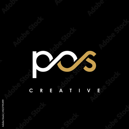 POS Letter Initial Logo Design Template Vector Illustration