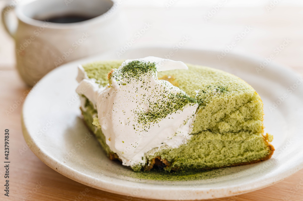 抹茶のシフォンケーキ 抹茶のシフォンケーキ