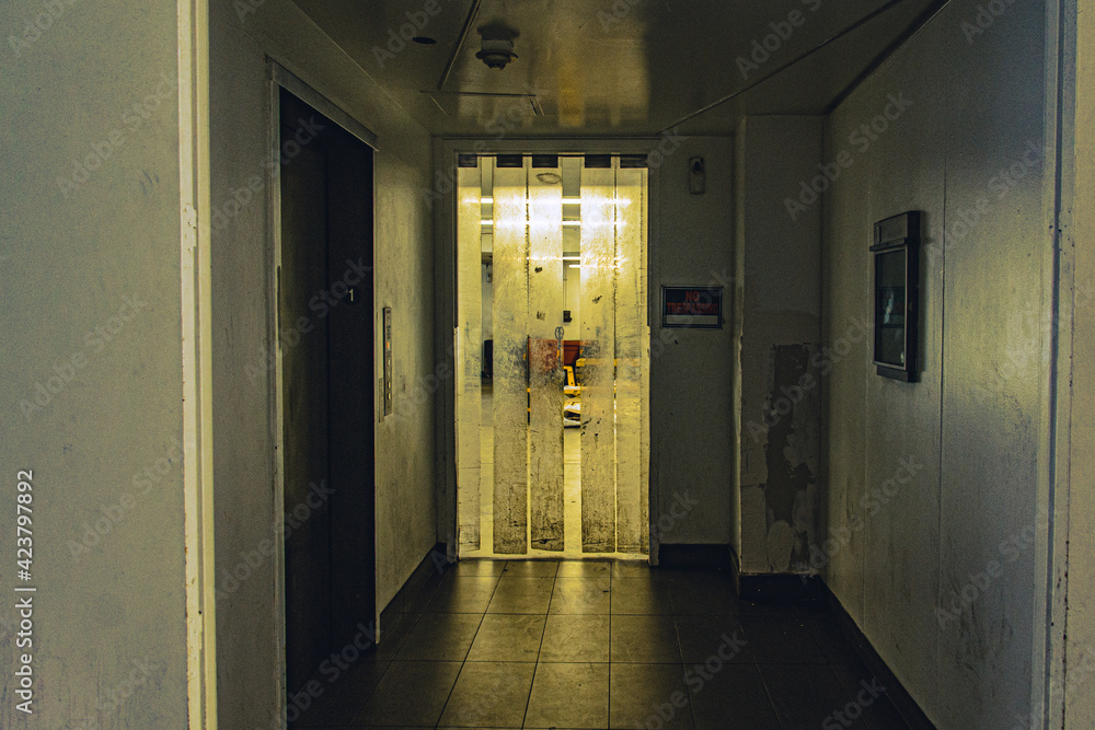 scary horror hallway