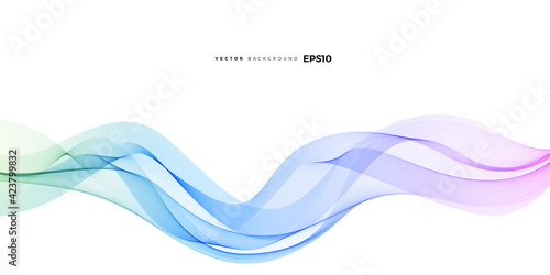 Wave vector element with abstract colorful gradient lines for website, banner and brochure, Curve flow motion illustration, Vector lines, Creative background design.