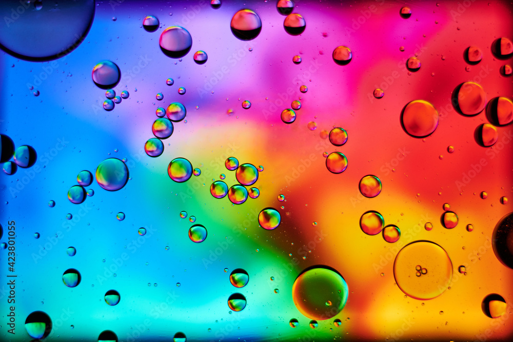 Bubbles on a colorful background Bubbles on a colorful background