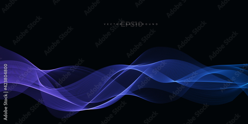 Wave vector element with abstract blue shiny lines for website, banner and brochure, Curve flow motion illustration, Vector lines, Modern background design. Wave vector element with abstract blue shiny lines for website, banner and brochure, Curve flow motion illustration, Vector lines, Modern background design.