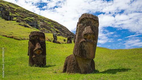 Fotografía de Moais en Isla de Pascua