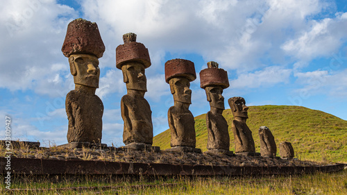 Fotografía de Moais en Isla de Pascua