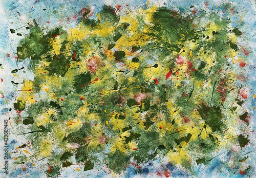 Stylish watercolor background with blots. Abstract background.