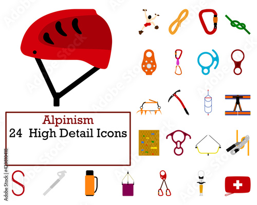 Alpinism Icon Set