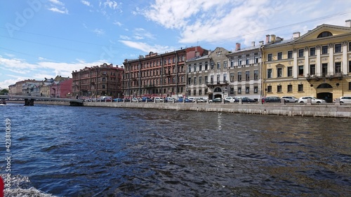 View from boat trip in Neva river