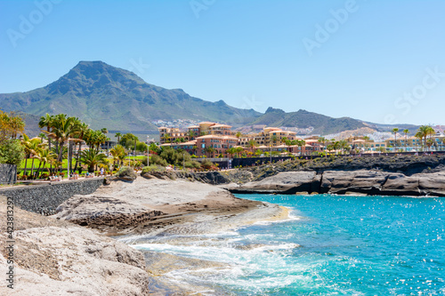 Costa Adeje coastline, south Tenerife, Canary islands, Spain