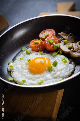 Sunny side up fried eggs