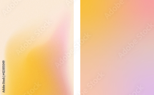 Pink and yellow gradient textured backgrounds. For covers and wallpapers, for web and print. photo