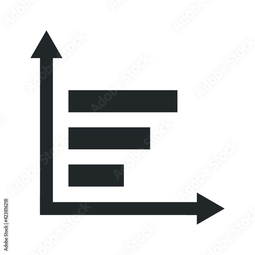 Sales decrease report icon