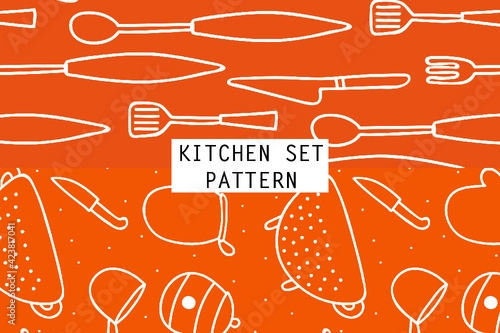 Pattern of Kitchen Illustration
