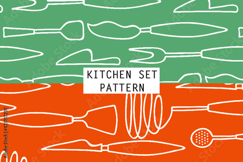 Pattern of Kitchen Illustration