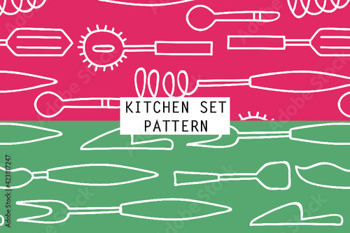 Pattern of Kitchen Illustration