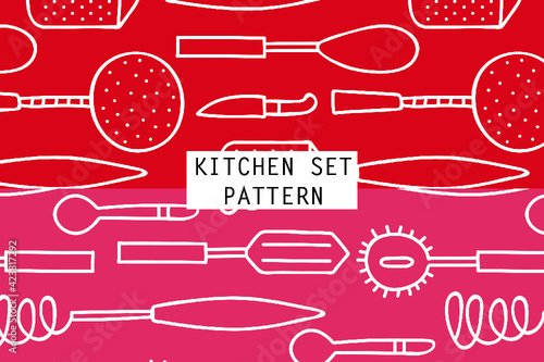 Pattern of Kitchen Illustration