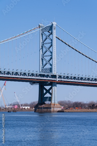 Ben Franklin Bridge Delaware River Camden NJ Philadelphia Pennsylvania © Ben Velazquez