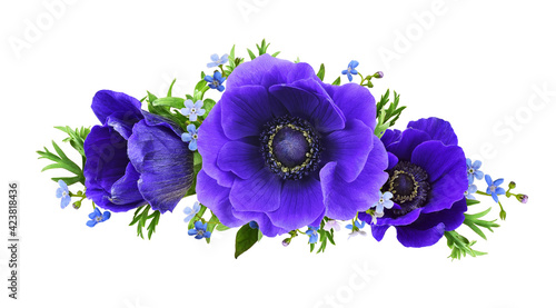 Blue anemones and forget-me...