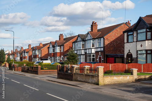 Semi detached houses in Manchester, United Kingdom photo