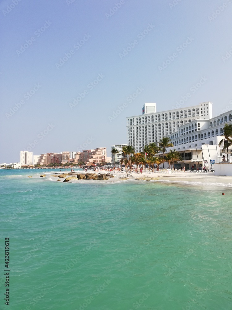 Schöner Ausblick von Cancun Mexiko