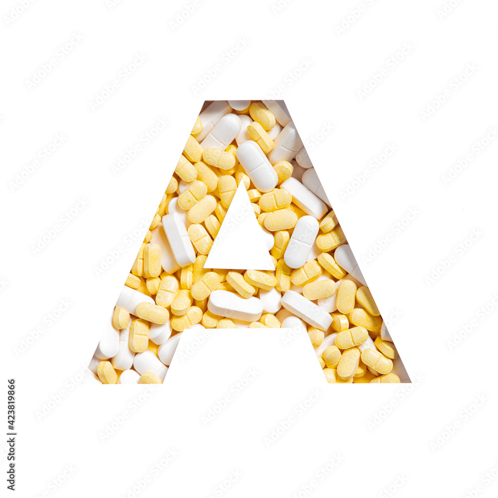 Number 1234567890 of alphabet made of tablets of medicines, supplements or  vitamins. Typeface from pills for drugstore Stock Photo - Alamy