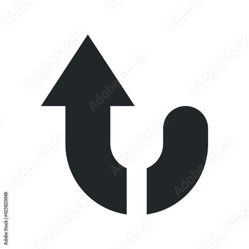 U turn up icon