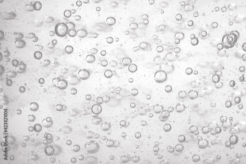 Mockup of natural background  Isolated beautiful liquid with bubbles