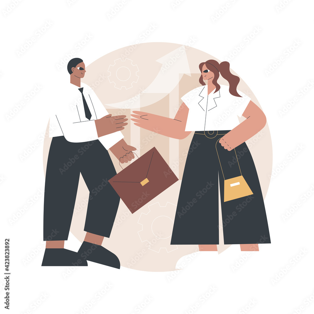 B2B marketing abstract concept vector illustration. Business to business, digital campaign, company website, strategy development, B2B lead generation, marketing, UI menu bar abstract metaphor. B2B marketing abstract concept vector illustration. Business to business, digital campaign, company website, strategy development, B2B lead generation, marketing, UI menu bar abstract metaphor.