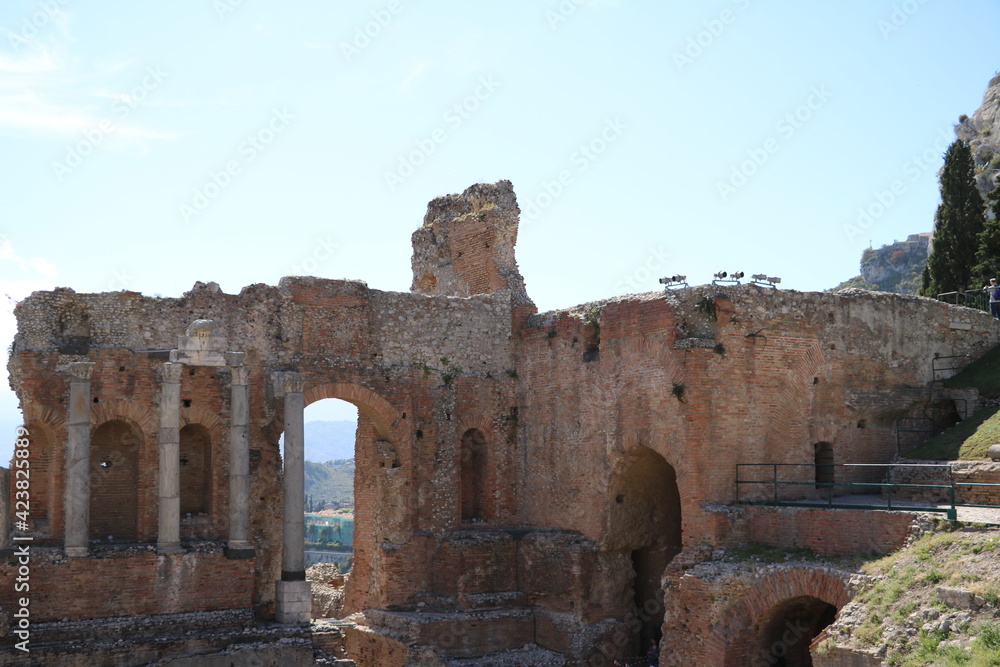 Teatro antico di Taormina at Sicily, Italy