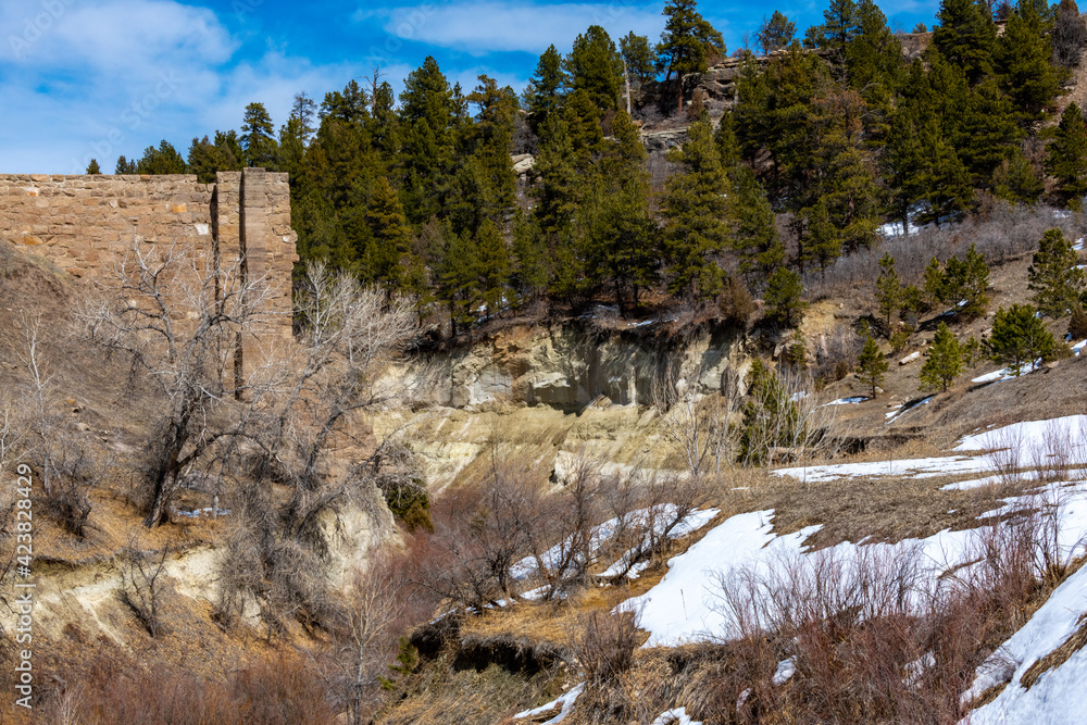 Castlewood Dam in Castlewood Canyon State Park Castlewood Dam in Castlewood Canyon State Park