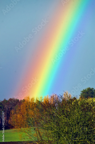   bernat  rlicher Regenbogen nach einem Gewitter