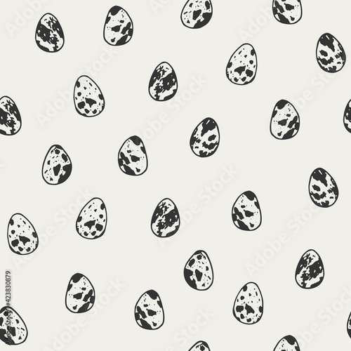 Easter eggs seamless vector patten