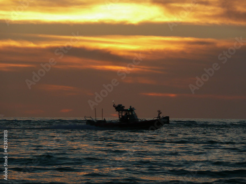 Sunset Boat 1