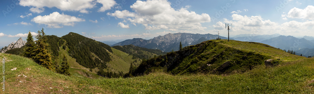 Naklejka premium Panorama view from Rotwand mountain in Bavaria, Germany