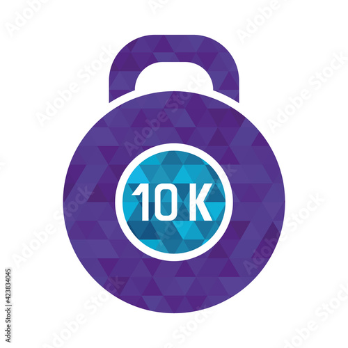 10k kettlebell illustration