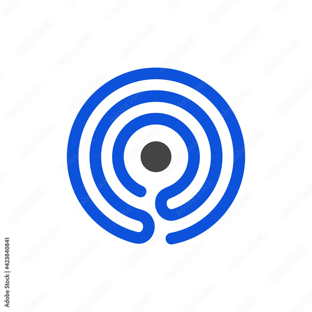 Radio signal transmitter vector icon Radio signal transmitter vector icon