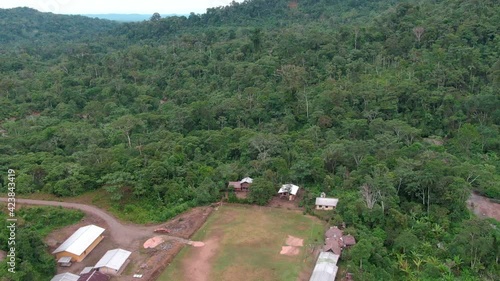 Ecuador jungle aerial view
