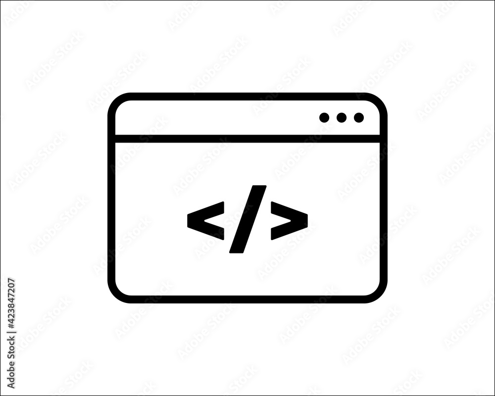 Code Icon in trendy flat style isolated on grey background. Code symbol for your web site design, logo, app, UI. Vector illustration, EPS10. Code Icon in trendy flat style isolated on grey background. Code symbol for your web site design, logo, app, UI. Vector illustration, EPS10.